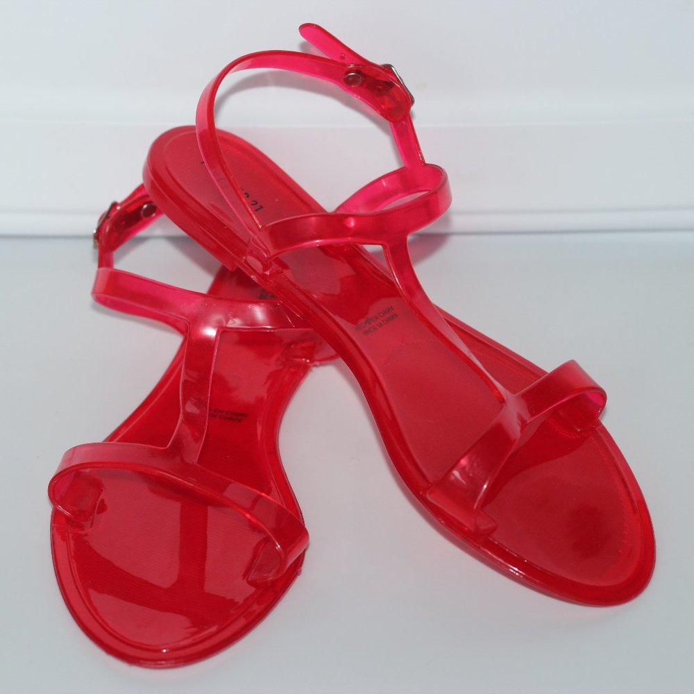 Red Jelly Sandals